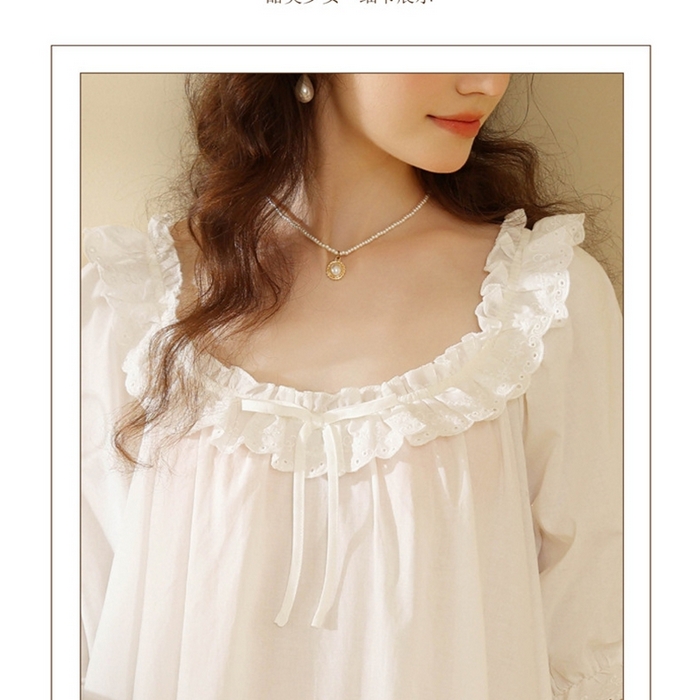 91家纺网 家纺一手货源 找家纺 （总）洛兰沙家居馆 2026新款法式复古宫廷风睡裙夏季甜美公主短袖睡衣薄短款可爱宽松女