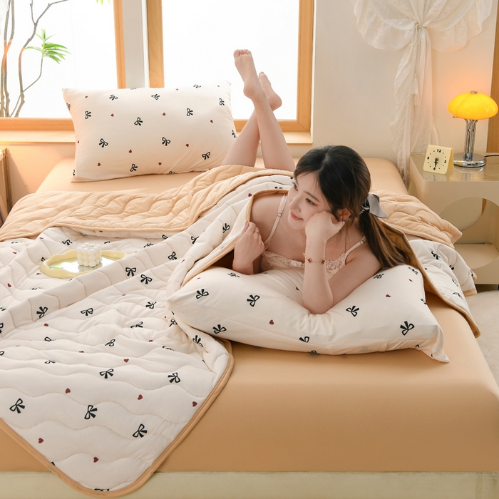 91家纺网 家纺一手货源 找家纺 （总）圣靓家纺 2026新款恬梦针织棉夏被夏凉被空调被