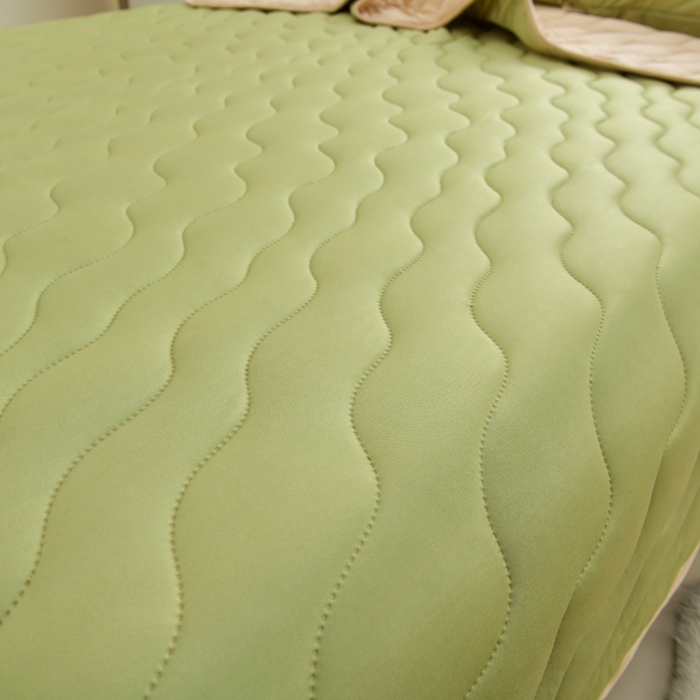 91家纺网 家纺一手货源 找家纺 圣靓家纺 2026新款恬梦针织棉夏被夏凉被空调被 卡其绿