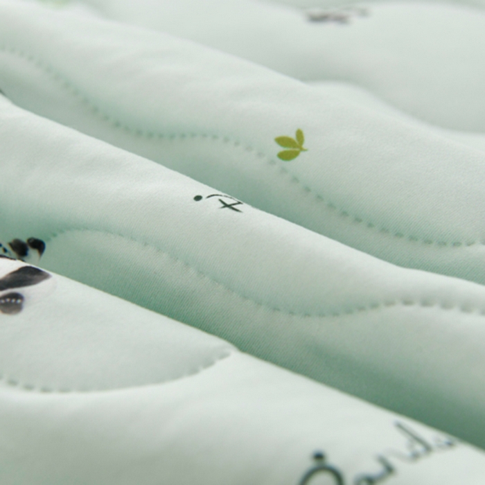 91家纺网 家纺一手货源 找家纺 圣靓家纺 2026新款恬梦针织棉夏被夏凉被空调被 熊猫宝宝