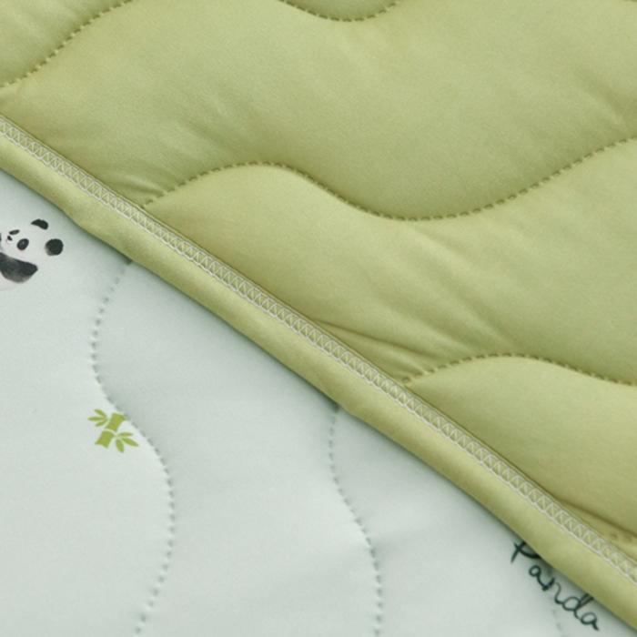 91家纺网 家纺一手货源 找家纺 圣靓家纺 2026新款恬梦针织棉夏被夏凉被空调被 熊猫宝宝