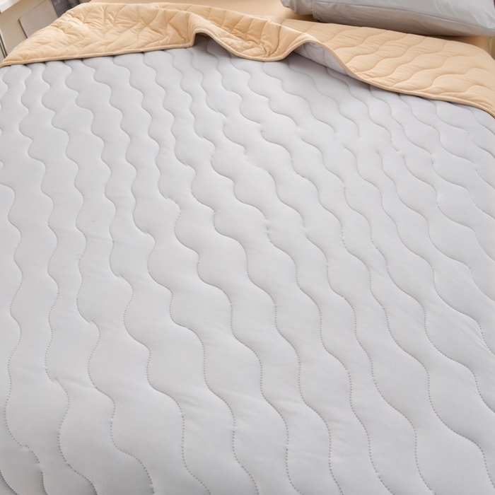 91家纺网 家纺一手货源 找家纺 圣靓家纺 2026新款恬梦针织棉夏被夏凉被空调被 卡其灰