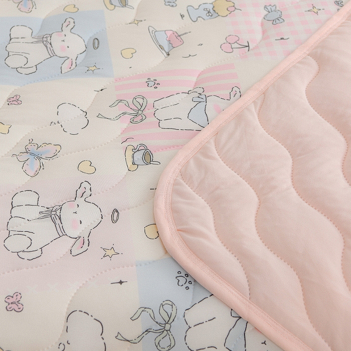 91家纺网 家纺一手货源 找家纺 圣靓家纺 2026新款恬梦针织棉夏被夏凉被空调被 开心小羊