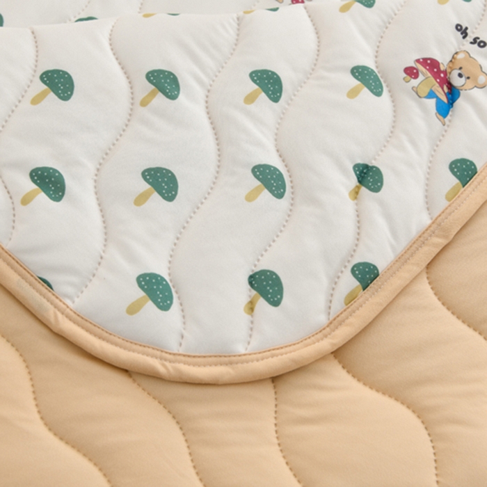 91家纺网 家纺一手货源 找家纺 圣靓家纺 2026新款恬梦针织棉夏被夏凉被空调被 蘑菇小熊