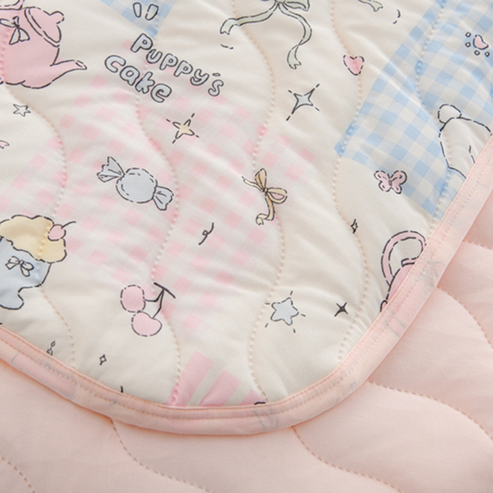 91家纺网 家纺一手货源 找家纺 圣靓家纺 2026新款恬梦针织棉夏被夏凉被空调被 开心小羊