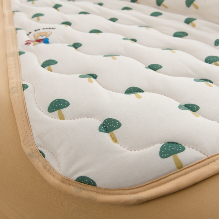 91家纺网 家纺一手货源 找家纺 圣靓家纺 2026新款恬梦针织棉夏被夏凉被空调被 蘑菇小熊