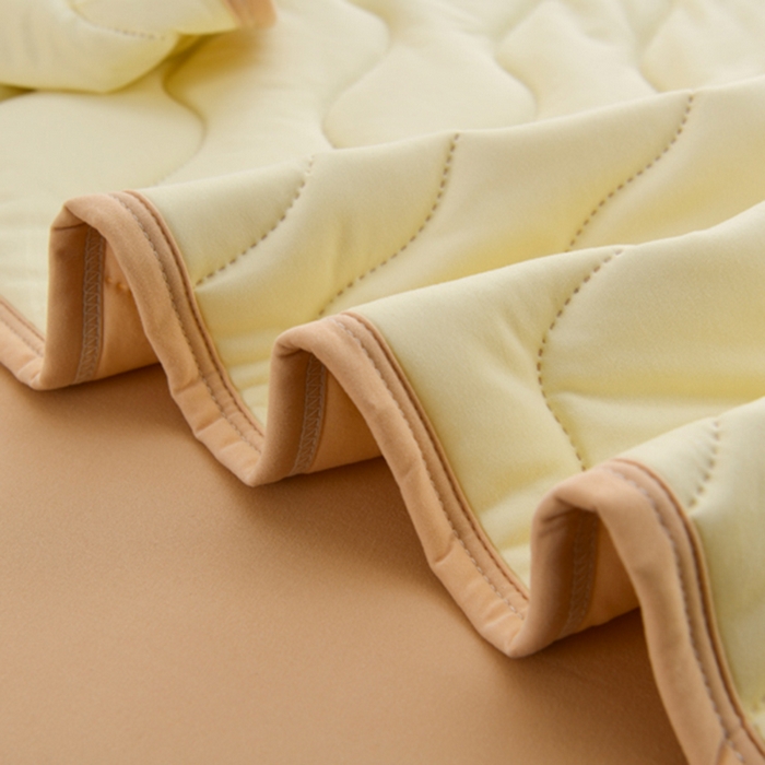 91家纺网 家纺一手货源 找家纺 圣靓家纺 2026新款恬梦针织棉夏被夏凉被空调被 卡其黄