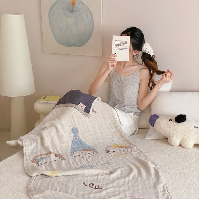 91家纺网 家纺一手货源 找家纺 （总）麻依 2026新款四层纱布浴巾全棉