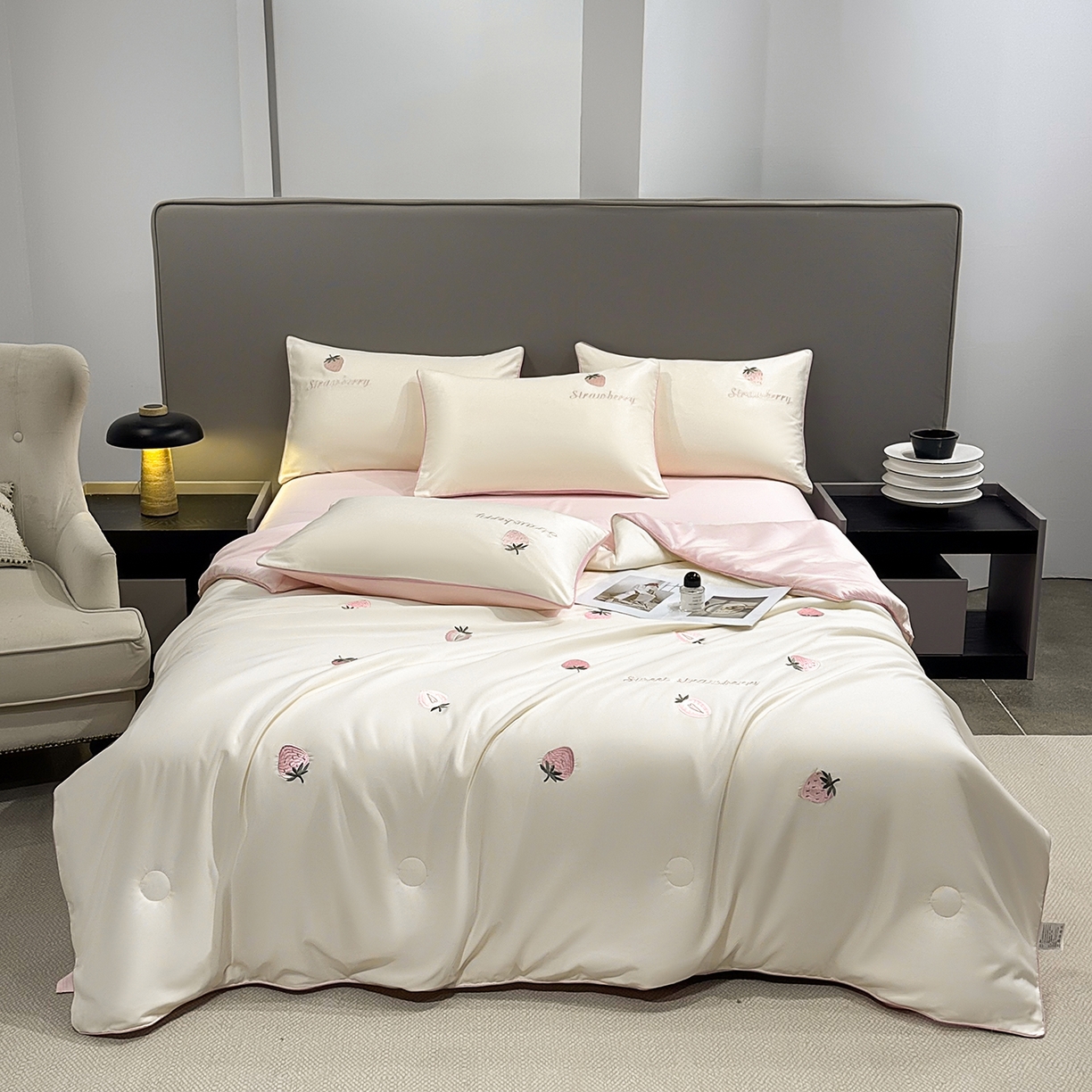 91家纺网 家纺一手货源 找家纺 （总）梦舒羽 2026新款A类水洗冰丝满版夏凉被