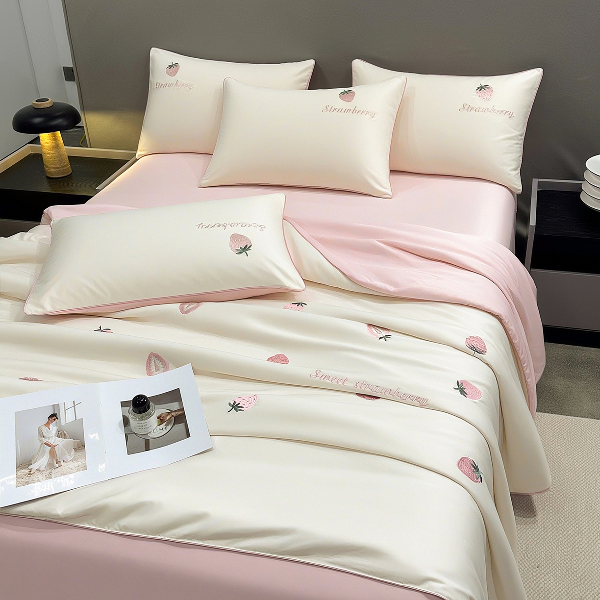 91家纺网 家纺一手货源 找家纺 （总）梦舒羽 2026新款A类水洗冰丝满版夏凉被