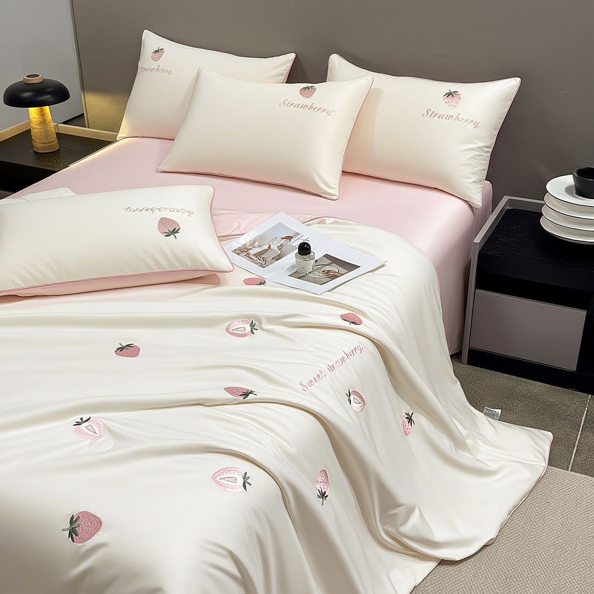 91家纺网 家纺一手货源 找家纺 （总）梦舒羽 2026新款A类水洗冰丝满版夏凉被