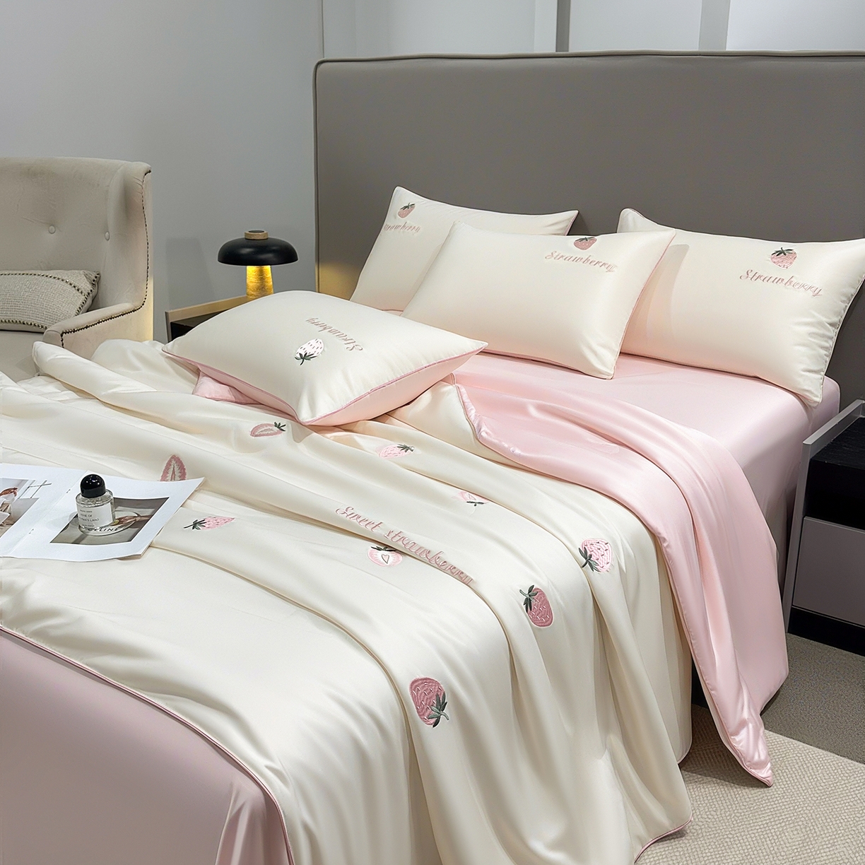 91家纺网 家纺一手货源 找家纺 （总）梦舒羽 2026新款A类水洗冰丝满版夏凉被