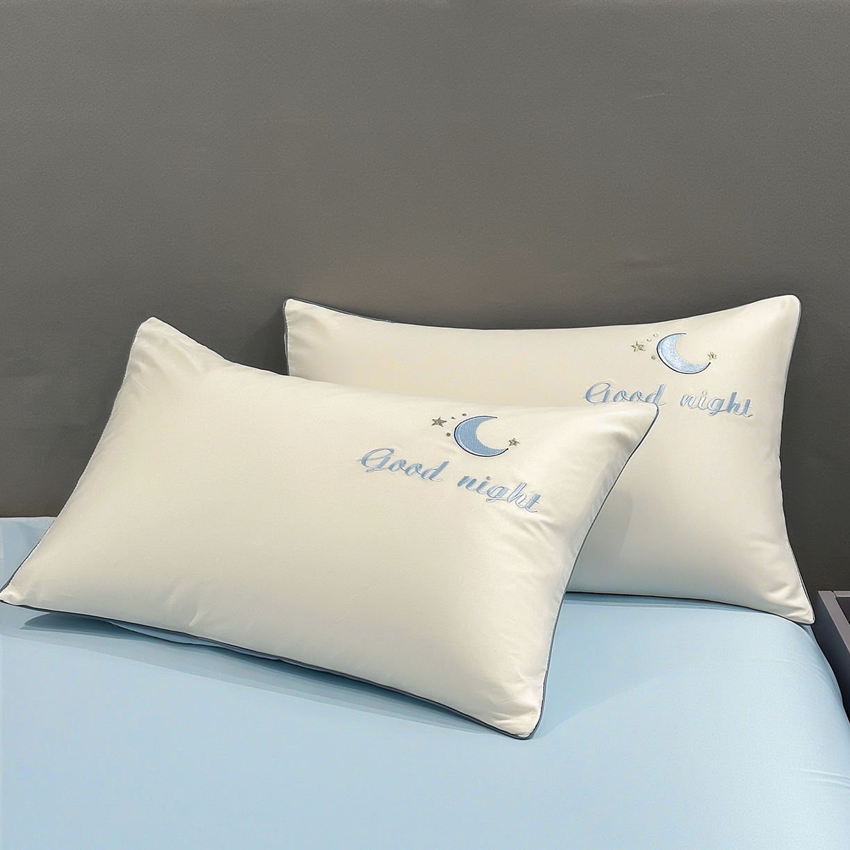 91家纺网 家纺一手货源 找家纺 梦舒羽 2026新款A类水洗冰丝满版夏凉被 云朵-奶白蓝