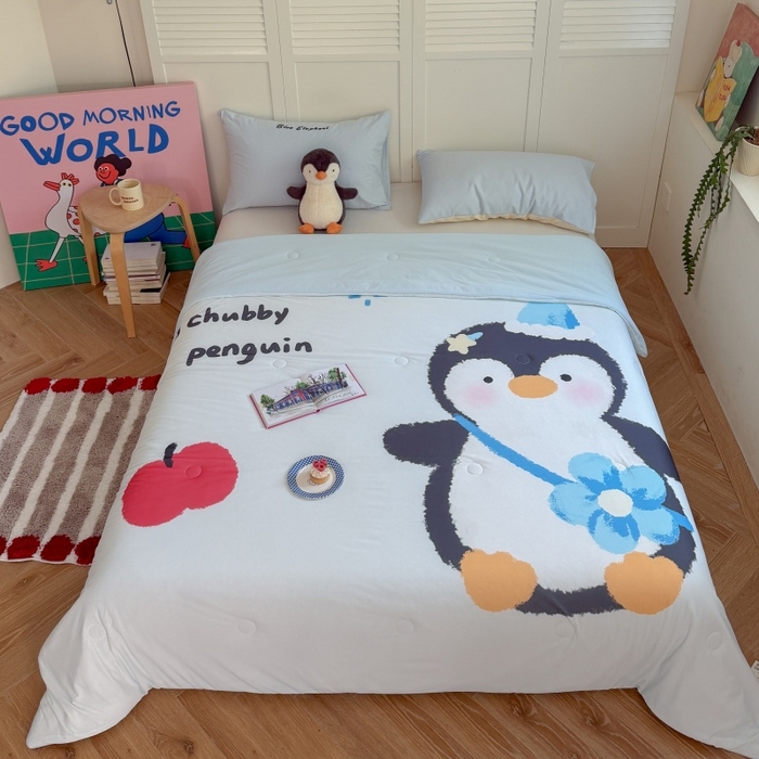 91家纺网 家纺一手货源 找家纺 （总）暖生活 2026新款A类卡通大版冰皮凉感夏被空调被夏凉被