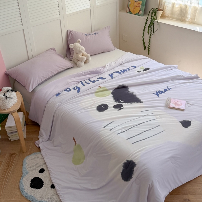 91家纺网 家纺一手货源 找家纺 （总）暖生活 2026新款A类卡通大版冰皮凉感夏被空调被夏凉被