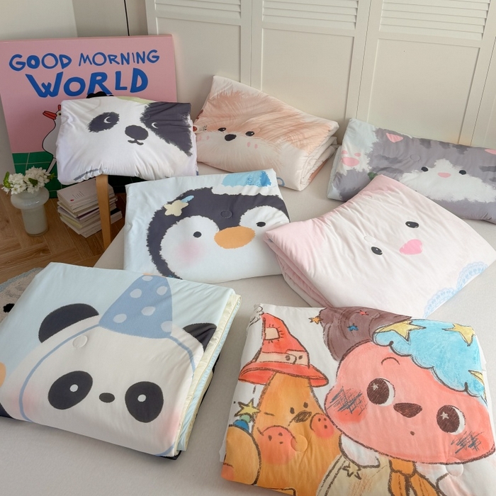 暖生活 2026新款A类卡通大版冰皮凉感夏被空调被夏凉被 组合图仅供参考不可下单