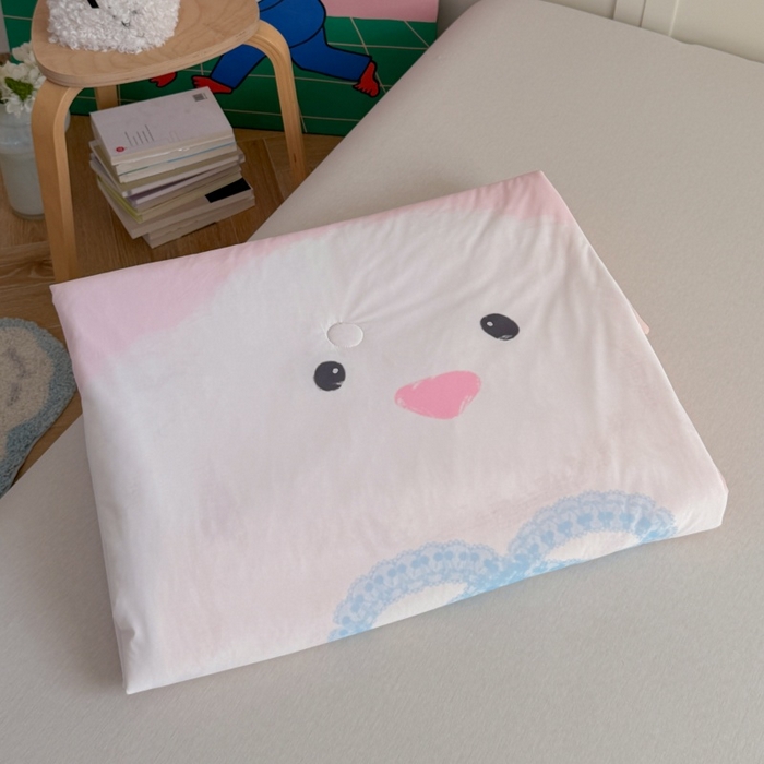 91家纺网 家纺一手货源 找家纺 暖生活 2026新款A类卡通大版冰皮凉感夏被空调被夏凉被 大耳朵兔