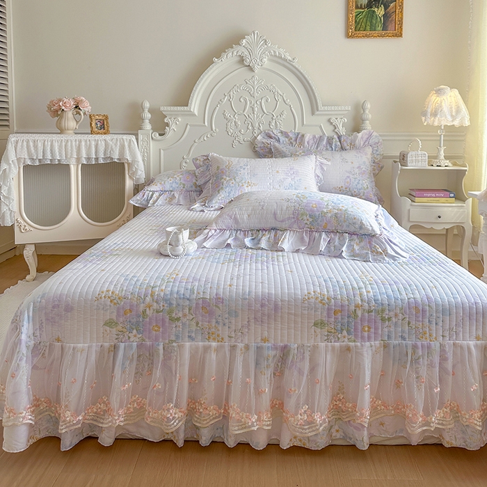 91家纺网 家纺一手货源 找家纺 网红馆（ck家纺） 2026春夏新款韩版全棉纯棉印花四件套 悠悠仙境