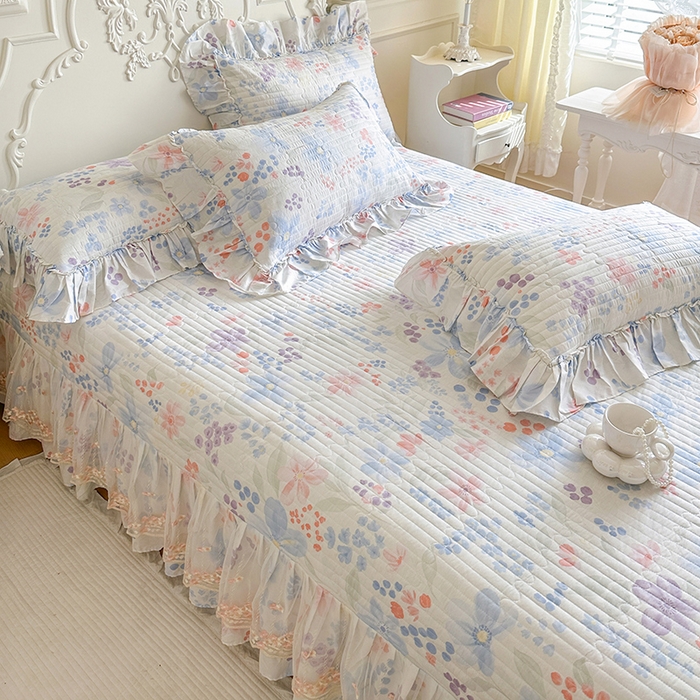 91家纺网 家纺一手货源 找家纺 网红馆（ck家纺） 2026春夏新款韩版全棉纯棉印花四件套 茉屿