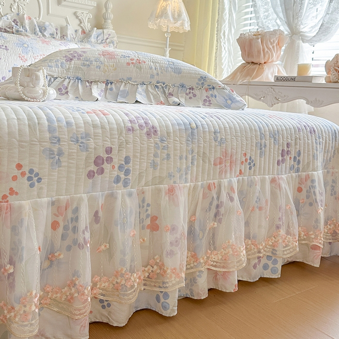 91家纺网 家纺一手货源 找家纺 网红馆（ck家纺） 2026春夏新款韩版全棉纯棉印花四件套 茉屿