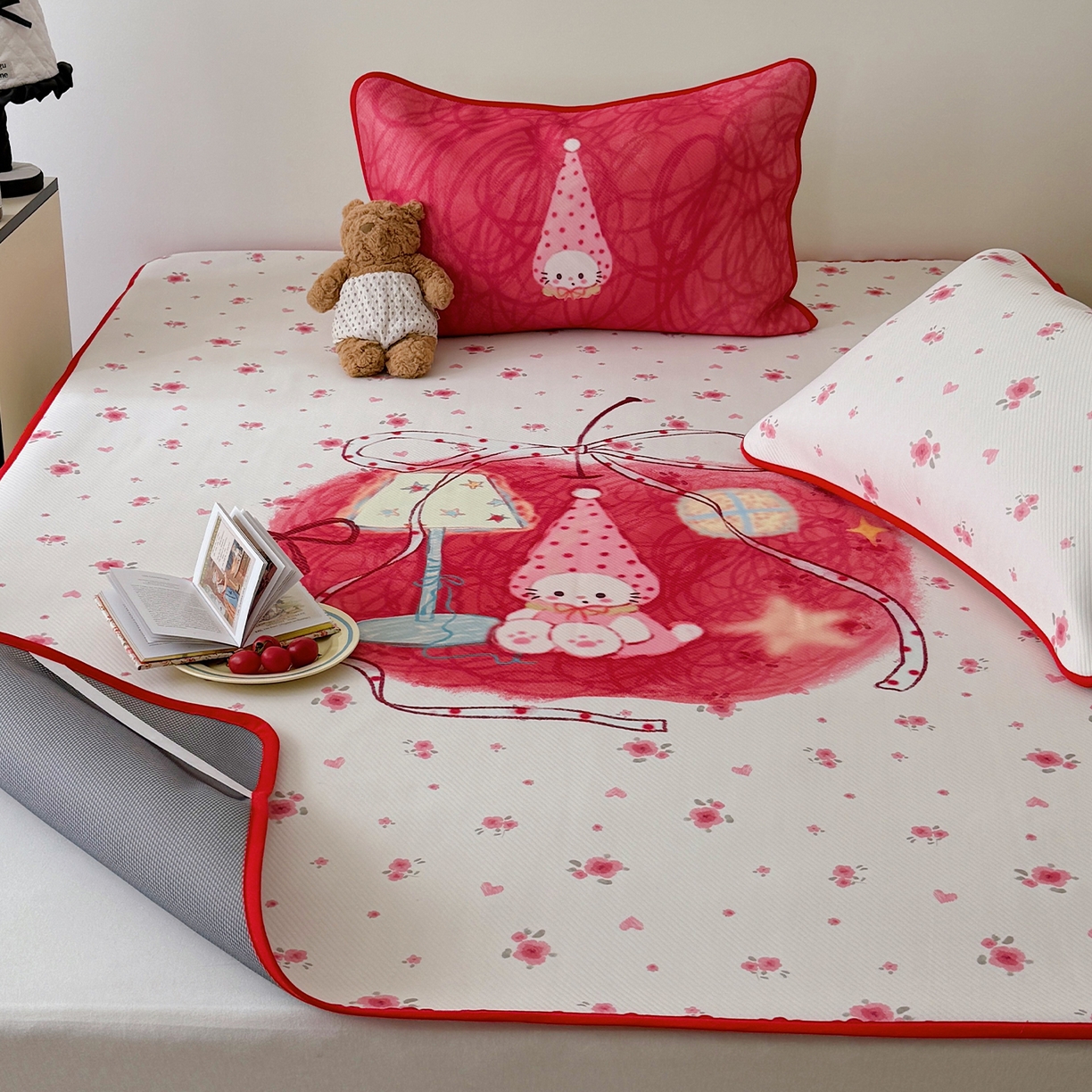 91家纺网 家纺一手货源 找家纺 （总）山茶家居-原创设计（原山茶家纺） 2026新款韩国设计师合作款斜纹冰丝席凉席