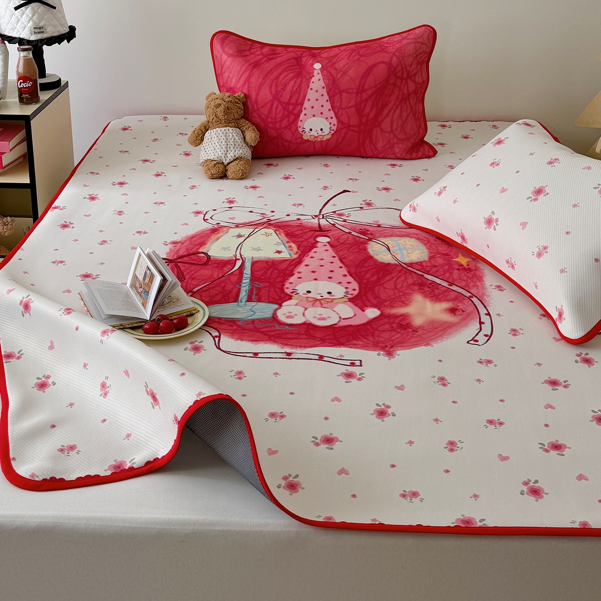 91家纺网 家纺一手货源 找家纺 （总）山茶家居-原创设计（原山茶家纺） 2026新款韩国设计师合作款斜纹冰丝席凉席