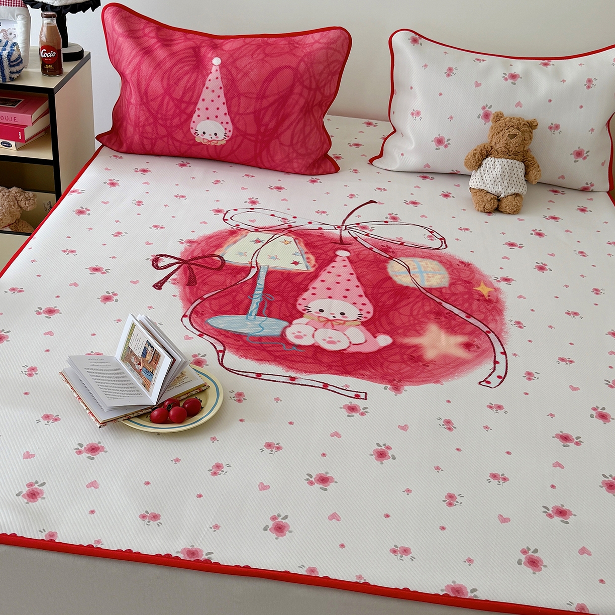 91家纺网 家纺一手货源 找家纺 （总）山茶家居-原创设计（原山茶家纺） 2026新款韩国设计师合作款斜纹冰丝席凉席