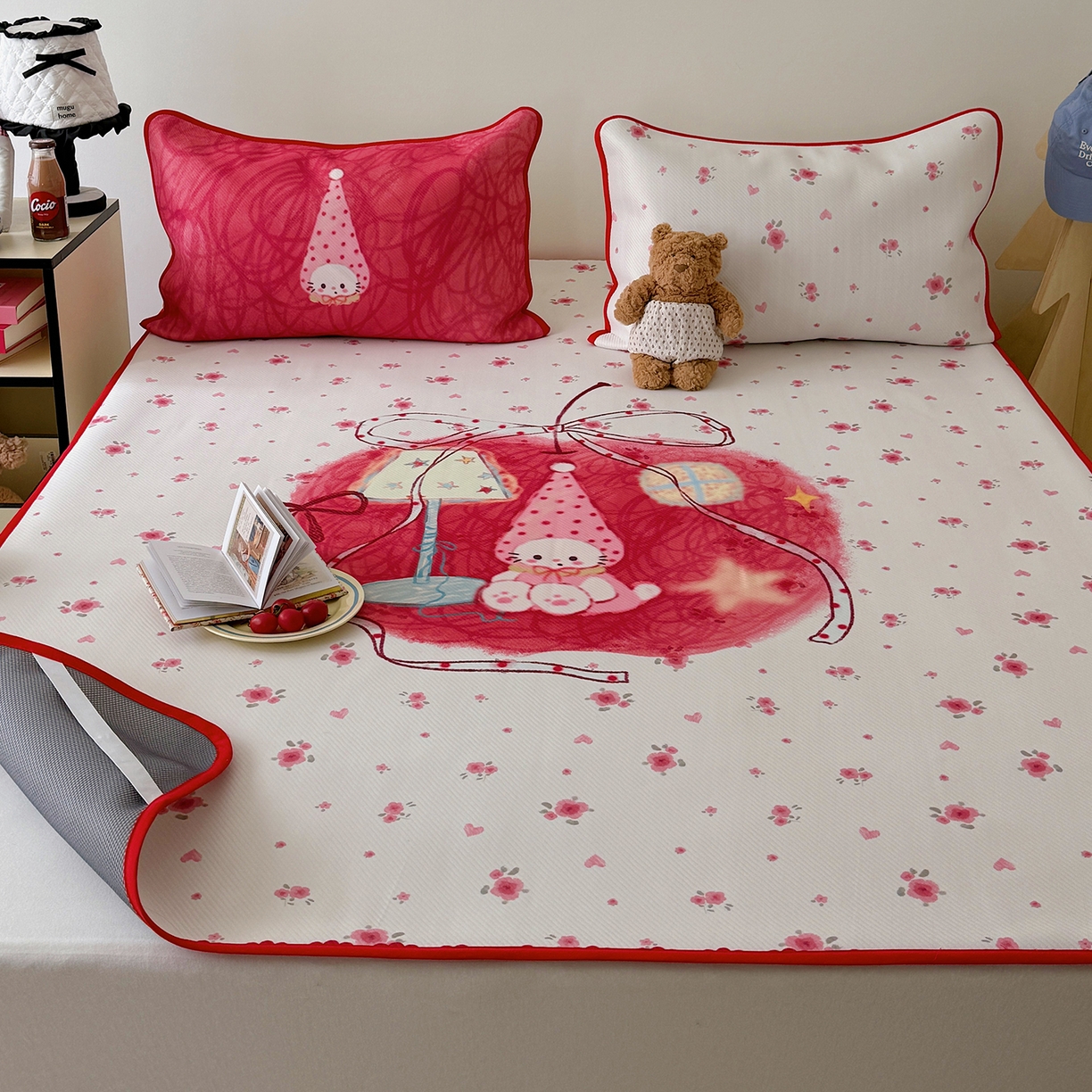 91家纺网 家纺一手货源 找家纺 （总）山茶家居-原创设计（原山茶家纺） 2026新款韩国设计师合作款斜纹冰丝席凉席