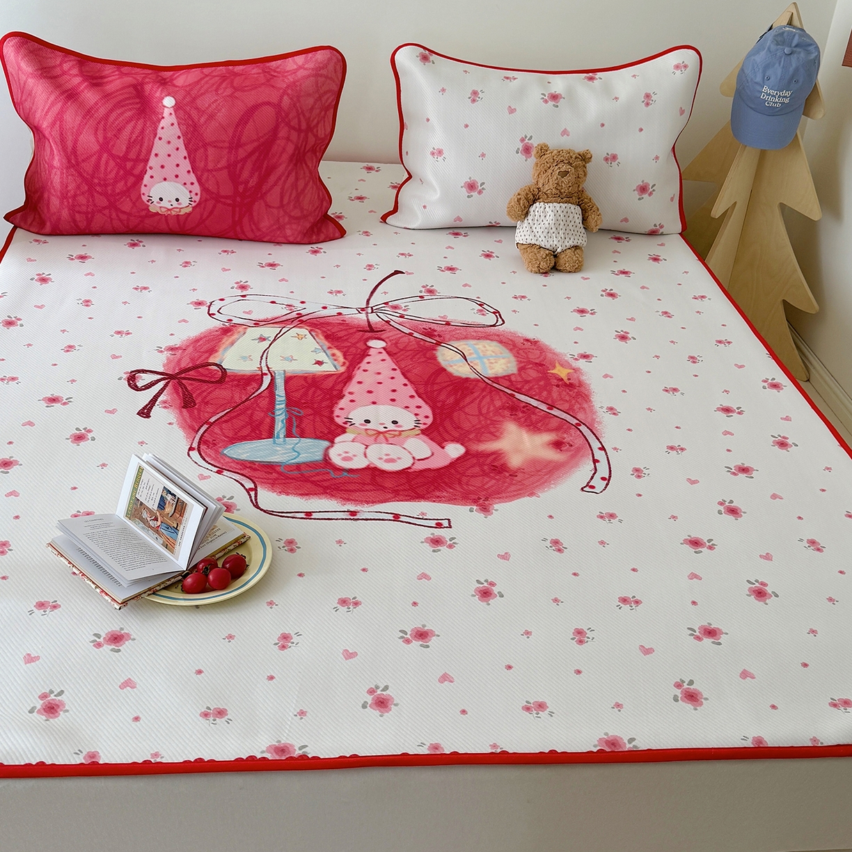 91家纺网 家纺一手货源 找家纺 （总）山茶家居-原创设计（原山茶家纺） 2026新款韩国设计师合作款斜纹冰丝席凉席