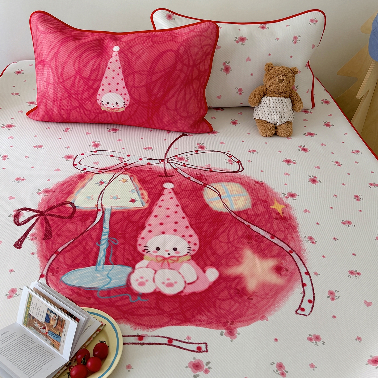 91家纺网 家纺一手货源 找家纺 （总）山茶家居-原创设计（原山茶家纺） 2026新款韩国设计师合作款斜纹冰丝席凉席