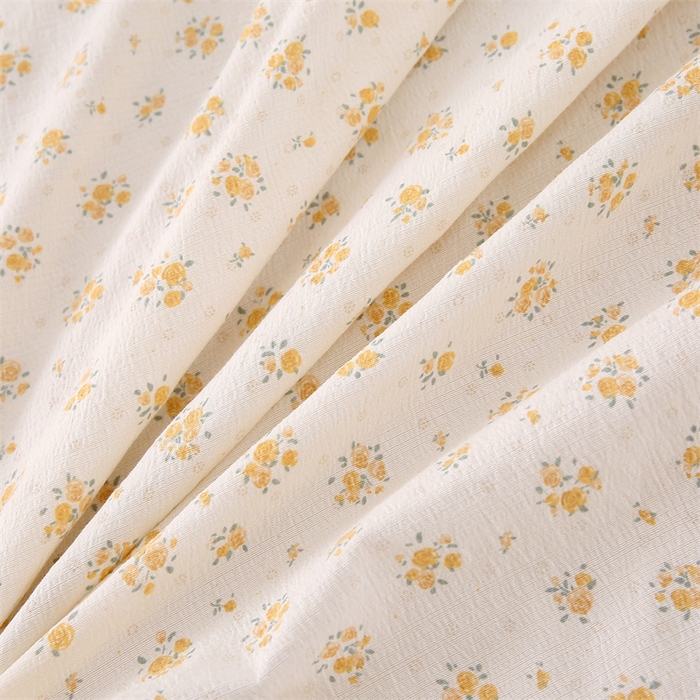 91家纺网 家纺一手货源 找家纺 乐逸家纺 2026新款A类母婴级韩系爆款花边款碎花床笠三件套四件套 韩系花边款床笠栀子海