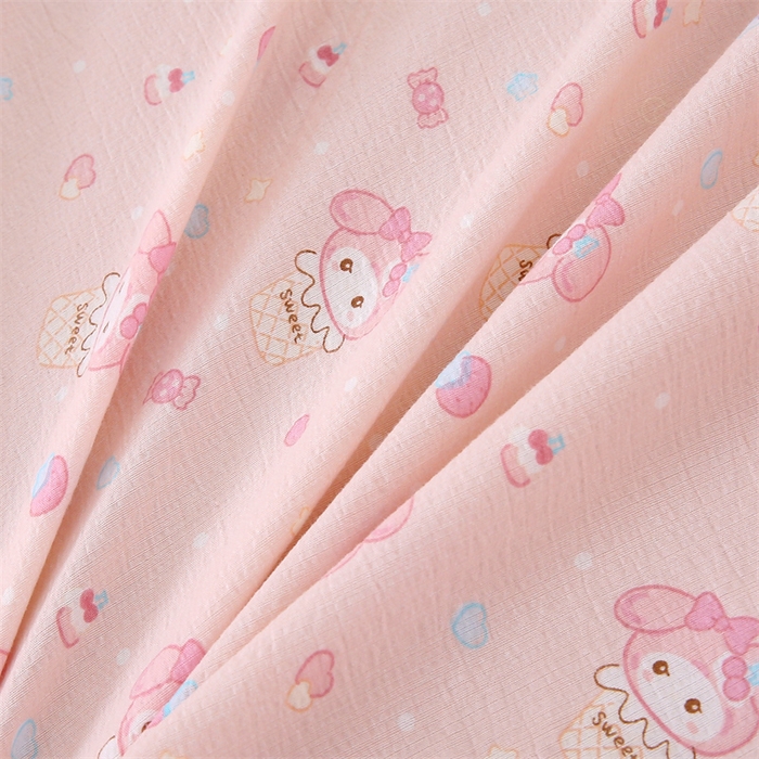 91家纺网 家纺一手货源 找家纺 乐逸家纺 2026新款A类母婴级韩系爆款花边款碎花床笠三件套四件套 韩系花边款床笠可爱卡通甜筒