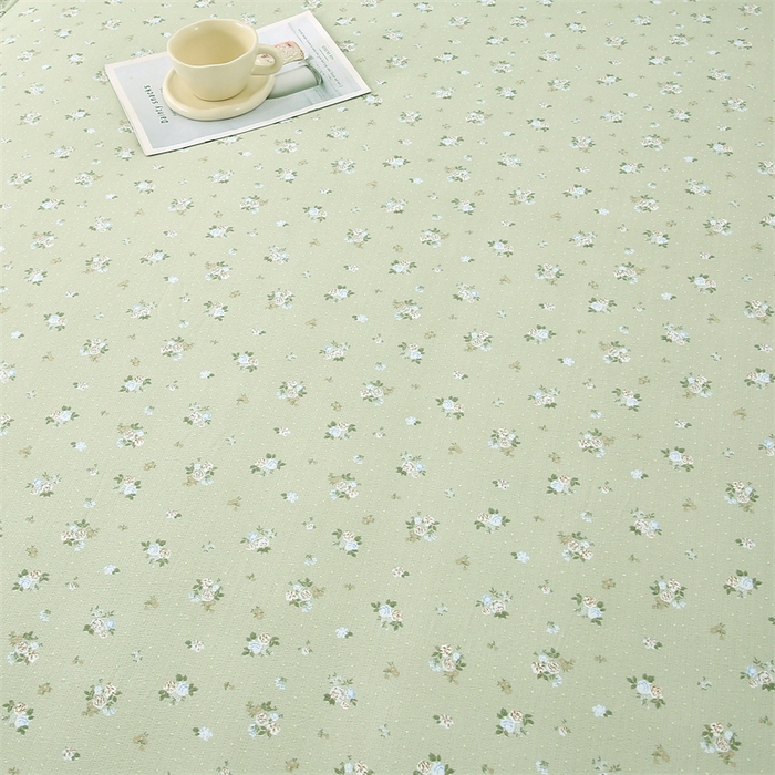 91家纺网 家纺一手货源 找家纺 乐逸家纺 2026新款A类母婴级韩系爆款花边款碎花床笠三件套四件套 韩系花边款床笠落日暮年绿