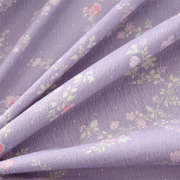 91家纺网 家纺一手货源 找家纺 乐逸家纺 2026新款A类母婴级韩系爆款花边款碎花床笠三件套四件套 韩系花边款床笠倾心紫