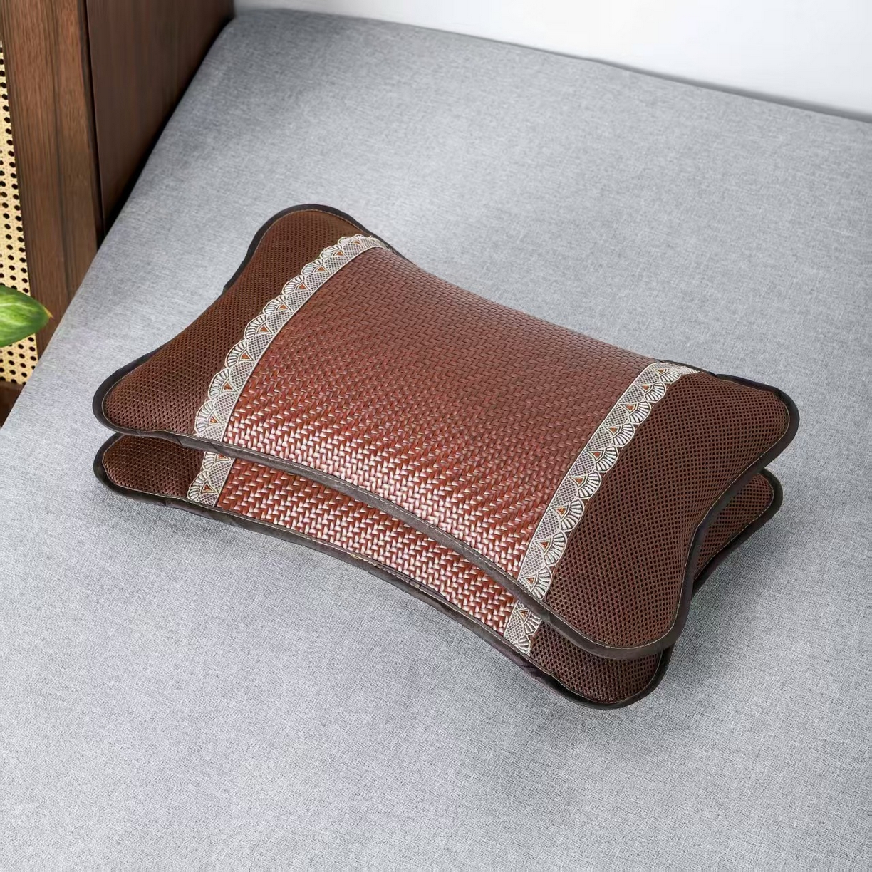 91家纺网 家纺一手货源 找家纺 （总）席匠 2026新款大号透气PE藤枕枕头枕芯