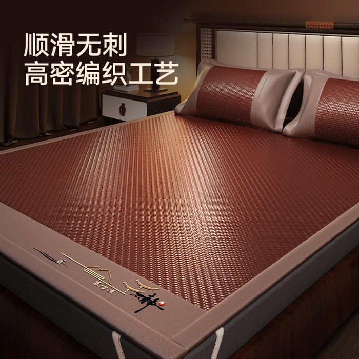 91家纺网 家纺一手货源 找家纺 （总）可恩欣 2025新款舒棉绒提花双层毛毯-留白-羽墨