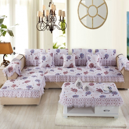 天顺沙发垫韩版沙发垫蕾丝四季花边沙发垫摇钱树