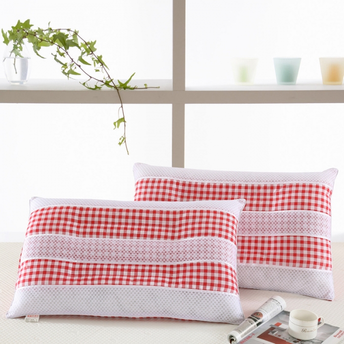 91家纺网 家纺一手货源 找家纺 三明治透气双人枕芯枕头情侣枕1.2米1.5米1.8米