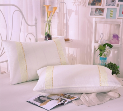 91家纺网 家纺一手货源 找家纺 情恒家纺 单人枕套 蕾丝花边枕套一对