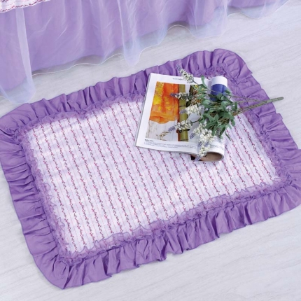 91家纺网 家纺一手货源 找家纺 菊尚家纺 全棉13372韩版四件套紫色迷情配件