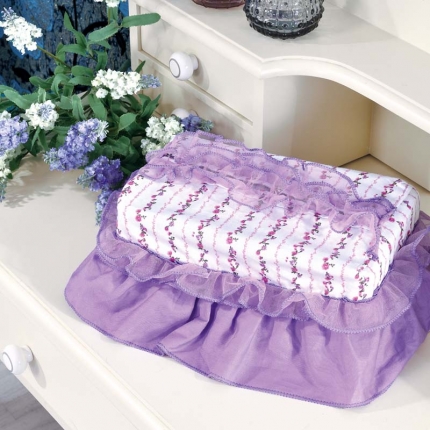 91家纺网 家纺一手货源 找家纺 菊尚家纺 全棉13372韩版四件套紫色迷情配件