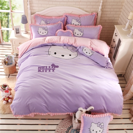 91家纺网 家纺一手货源 找家纺 欧冠韩版超柔水晶绒四件套