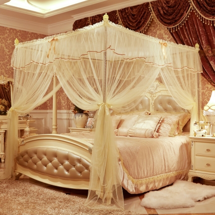 91家纺网 家纺一手货源 找家纺 艾晶美家纺 爱丽丝落地宫廷蚊帐-3款