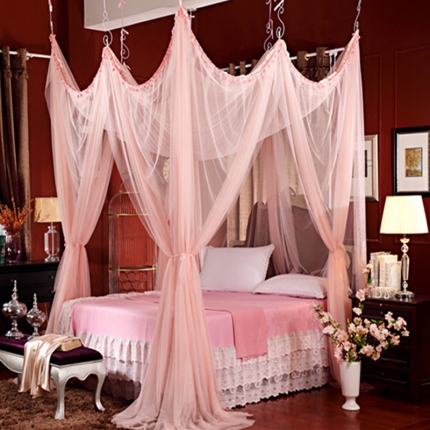 91家纺网 家纺一手货源 找家纺 艾晶美家纺 欧式风情多变蚊帐