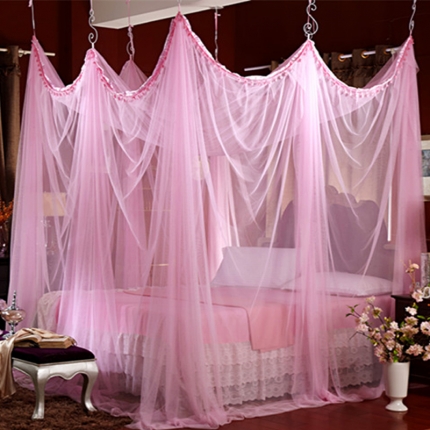 91家纺网 家纺一手货源 找家纺 艾晶美家纺 欧式风情多变蚊帐