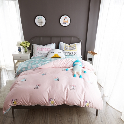 91家纺网 家纺一手货源 找家纺 （总）静家居家纺 高支高密40贡缎长绒棉四件套