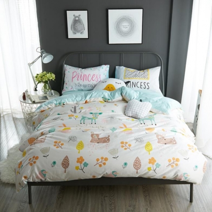 91家纺网 家纺一手货源 找家纺 （总）静家居家纺 高支高密40贡缎长绒棉四件套