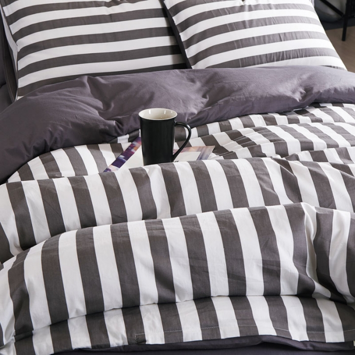 91家纺网 家纺一手货源 找家纺 梦家居 全棉韩国简约风格系列四件套陌路