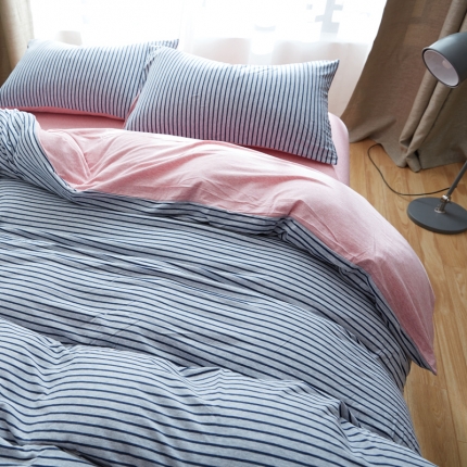 91家纺网 家纺一手货源 找家纺 北欧良品 针织棉四件套 天竺棉四件套无印良品四件套