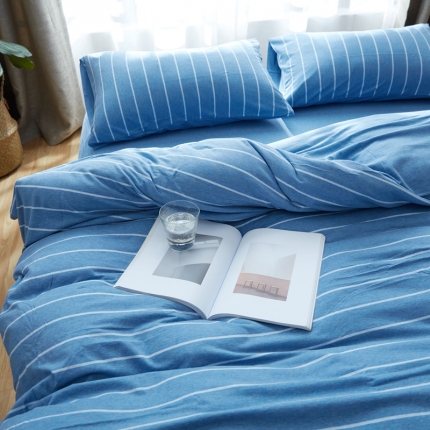 91家纺网 家纺一手货源 找家纺 北欧良品 针织棉四件套 天竺棉四件套无印良品四件套